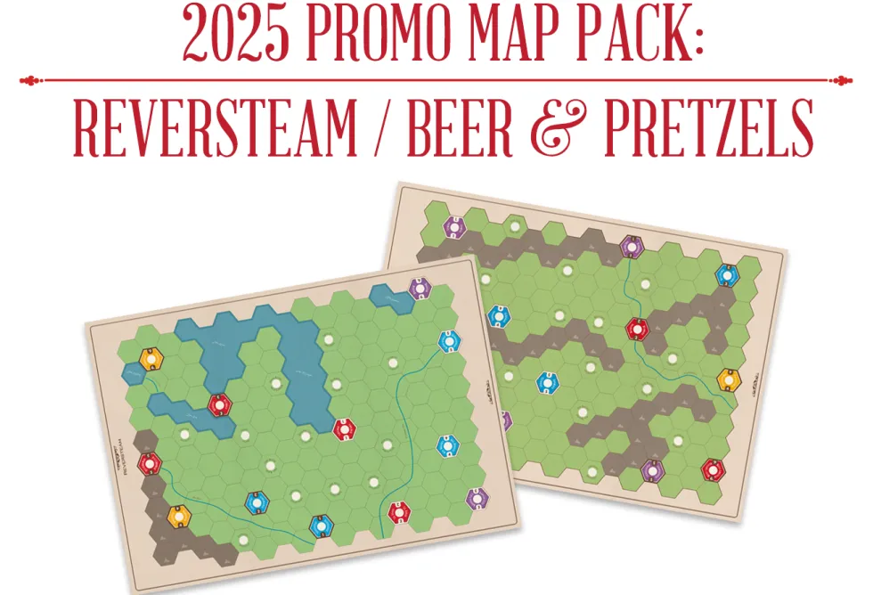 Age of Steam Deluxe: Promo Map Reversteam & Beer and Pretzels