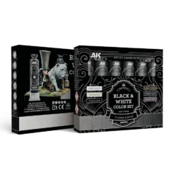 AK Interactive Black & White Color Set