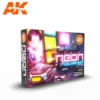 AK Interactive Neon Colors Paint Set