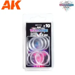 AK Interactive - Wargame Plastic Bases: Podstawki Przezroczyste 32 mm (10 szt.)
