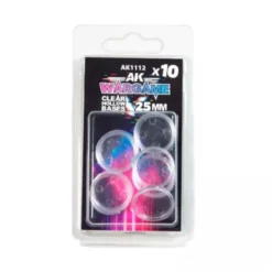 AK Interactive - Wargame Plastic Bases: Podstawki Przezroczyste 25 mm (10 szt.)