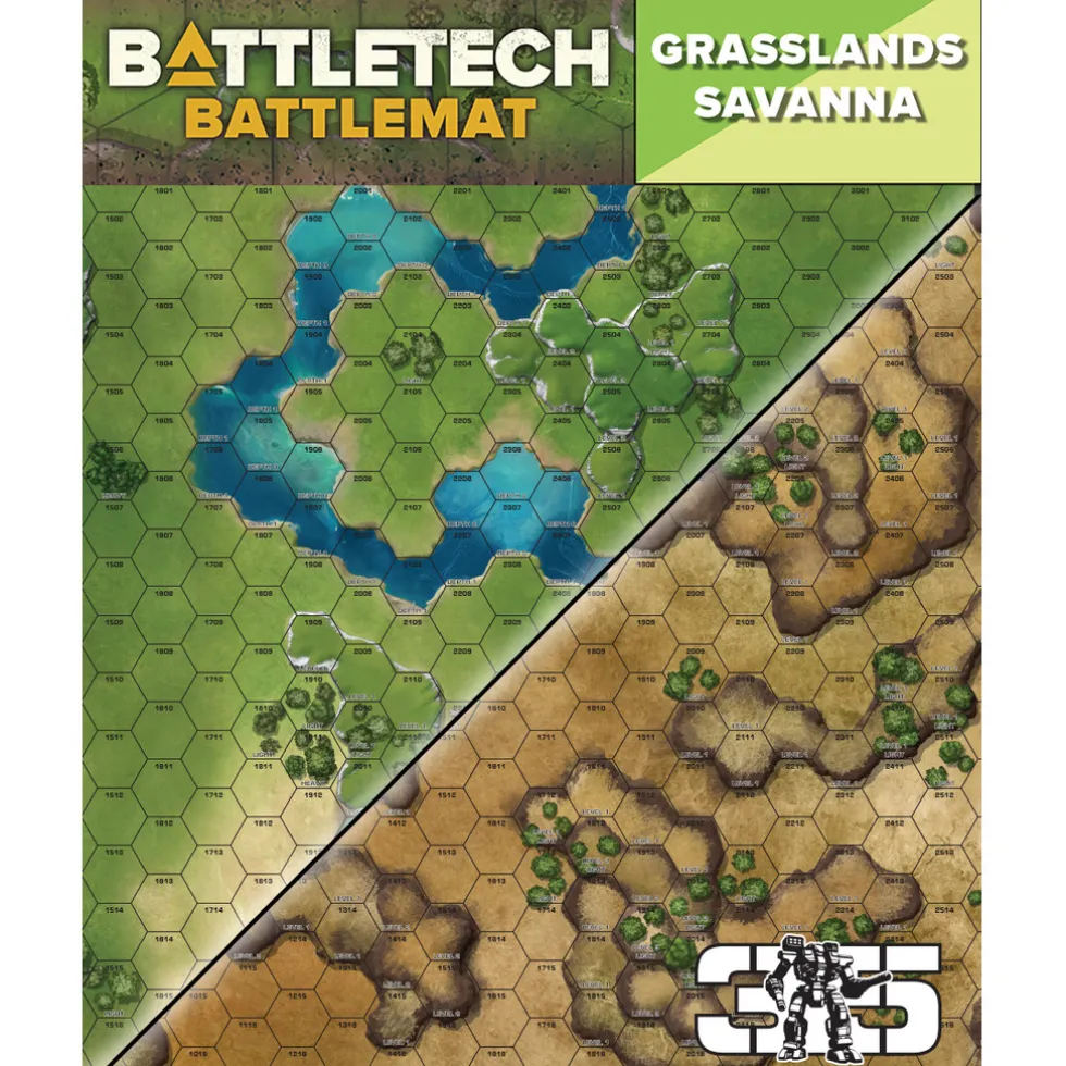 Battletech: Battlemat Grasslands/Savannah