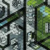 BattleTech: Cities Central Park/Shopping District Battlemat