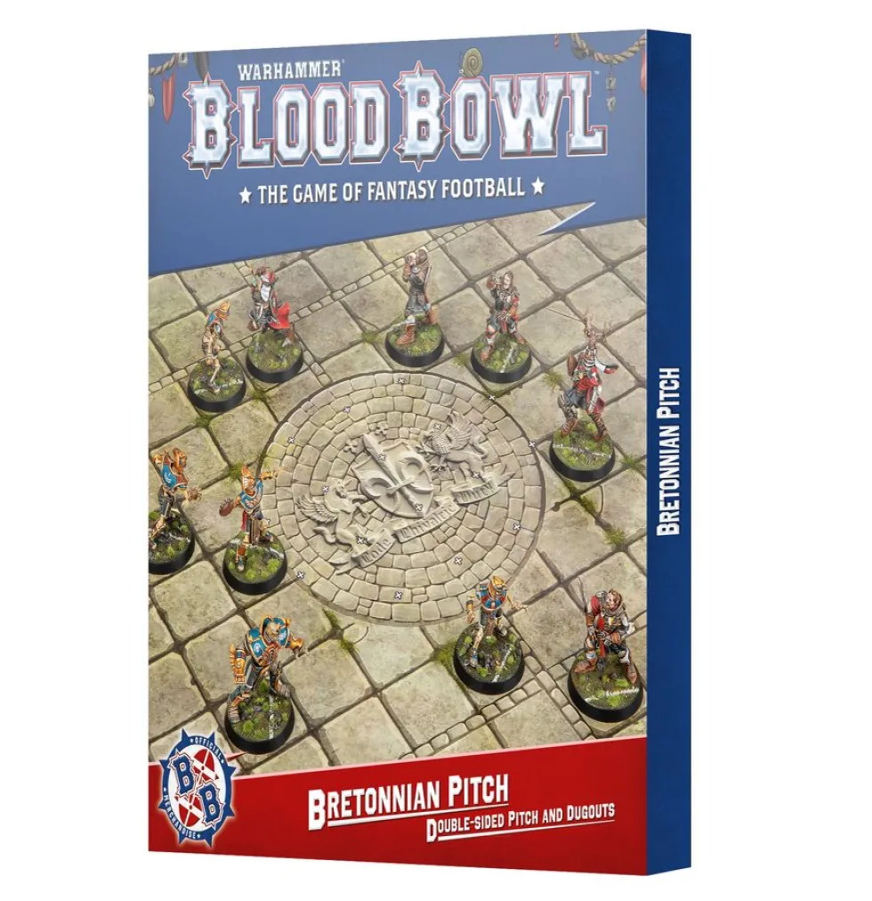 Blood Bowl: Bretonnian Pitch - Double-sided Pitch and Dugouts