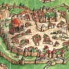 Carcassonne: kafelek startowy Miasto (1. edycja)