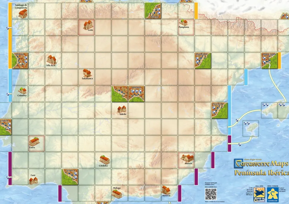 Carcassonne: Mapa Półwyspu Iberyjskiego (druga edycja)