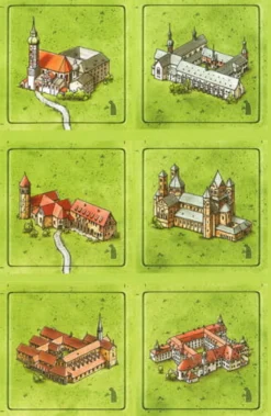 Carcassonne: Niemieckie klasztory (Die Klöster)(1. edycja)