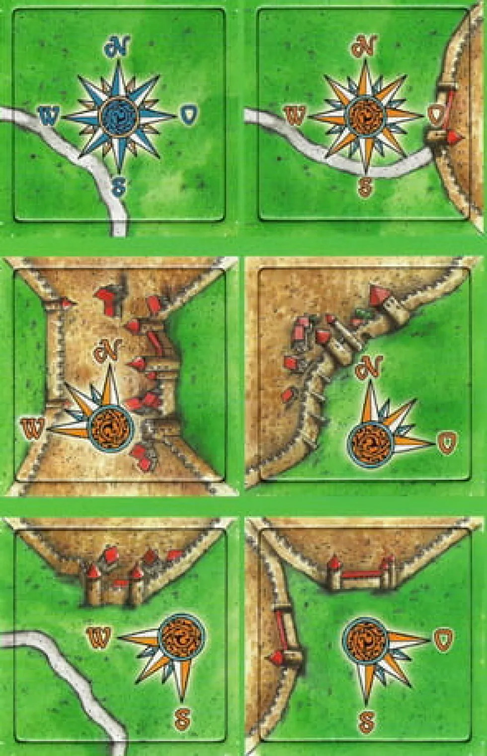 Carcassonne: Róże wiatru (Die Windrosen) (1. edycja)