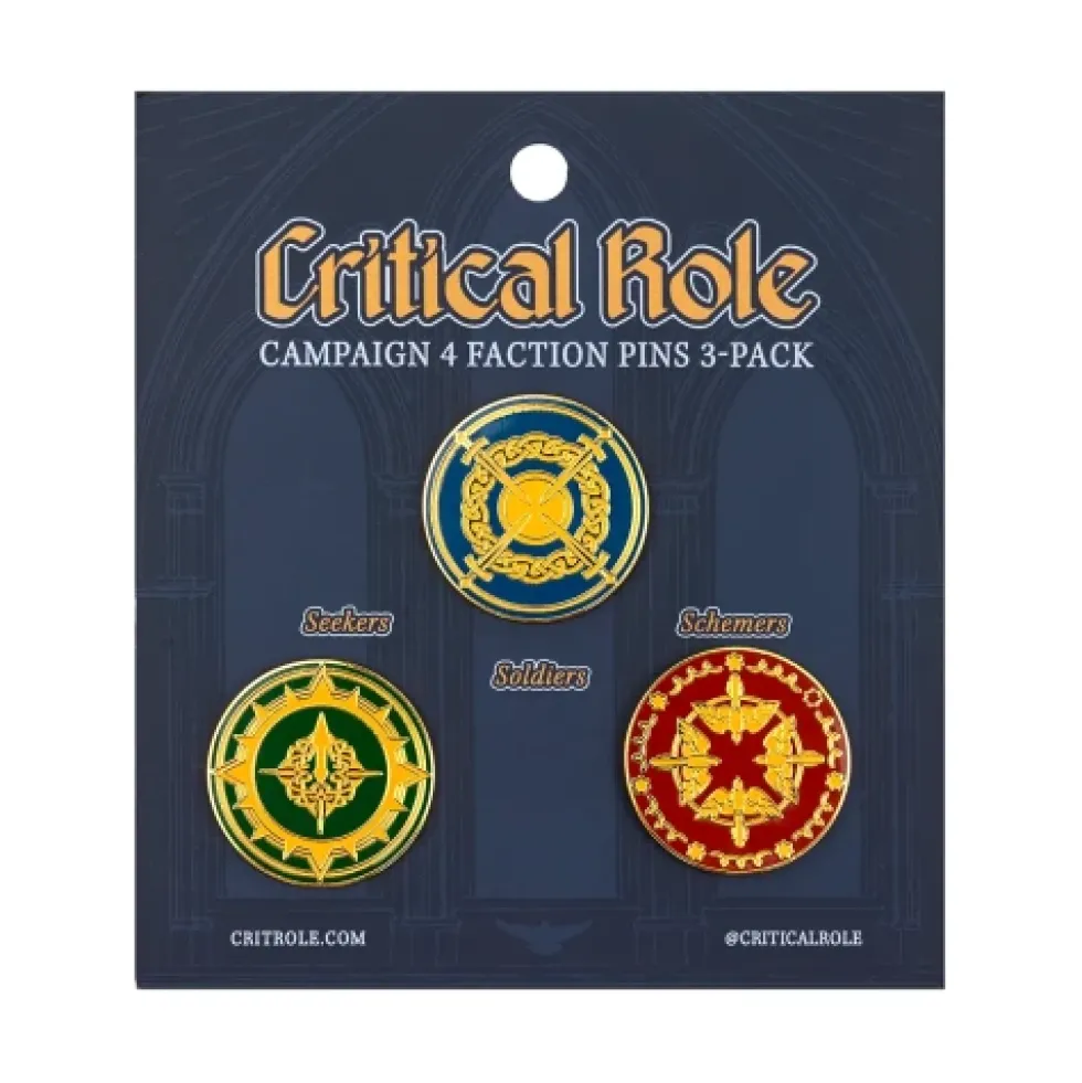Critical Role Campaign 4 Faction Pins 3-Pack