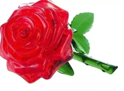 3D Crystal Puzzle 44: Róża czerwona