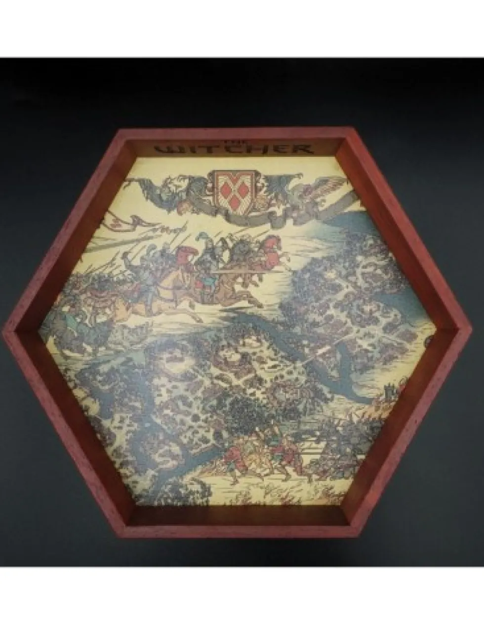 Drewniany Dice Tray - The Witcher