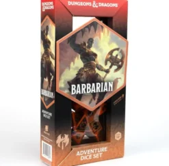 Dungeons & Dragons - zestaw kości Adventure (Barbarian: Orange)