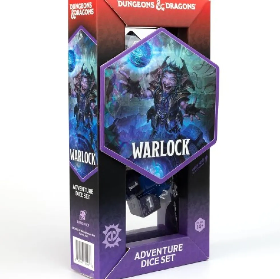 Dungeons & Dragons - zestaw kości Adventure (Warlock: Purple)