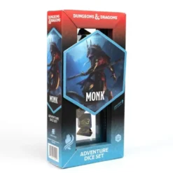 Dungeons & Dragons - zestaw kości Adventure (Monk: Blue/Gold) - Refresh