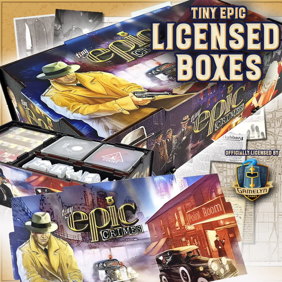 e-Raptor: Storage Box - Tiny Epic Crimes UV Print