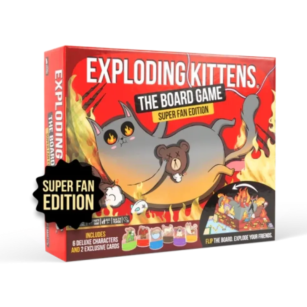 Exploding Kittens: The Board Game (Super Fan Edition)