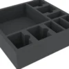 Felherr: Organizer z pianki do gier planszowych - 285 mm x 285 mm x 70 mm - 9 przegródek