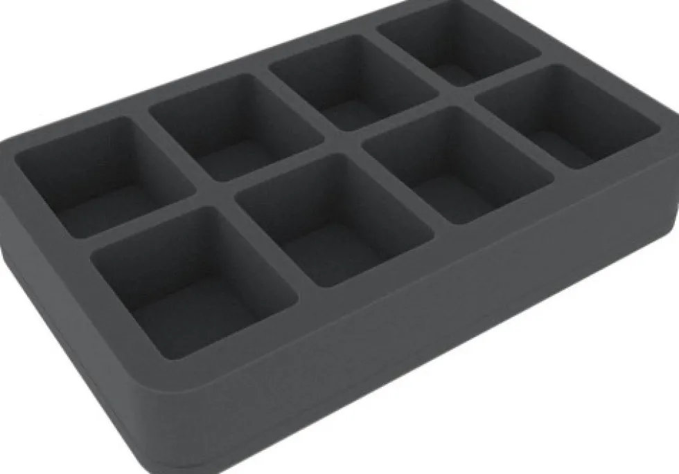 Felherr: Organizer z pianki - 275 mm x 175 mm x 50 mm - 8 przegródek