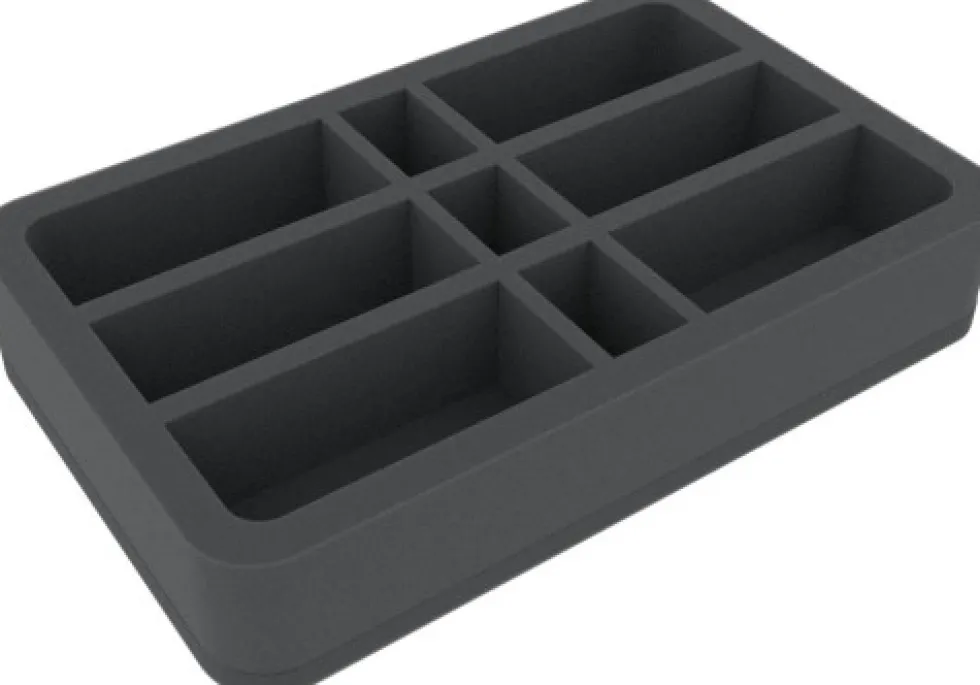 Felherr: Organizer z pianki - 275 mm x 172 mm x 50 mm - 9 przegródek