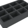 Felherr: Organizer z pianki - 275 mm x 172 mm x 50 mm - 12 przegródek