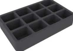 Felherr: Organizer z pianki - 275 mm x 172 mm x 50 mm - 12 przegródek