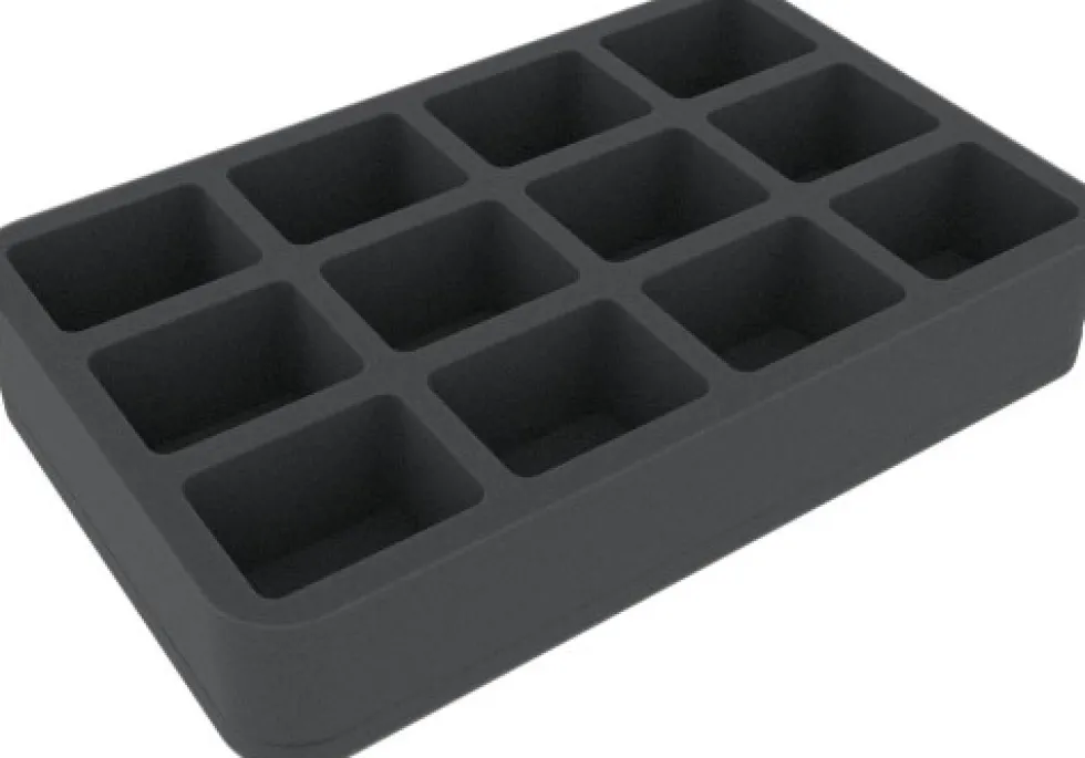 Felherr: Organizer z pianki - 275 mm x 172 mm x 50 mm - 12 przegródek