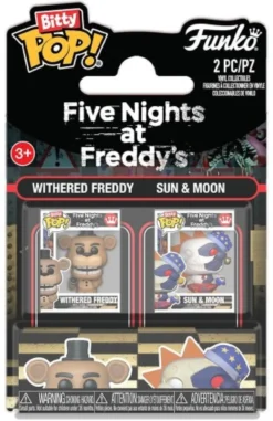 Funko Bitty POP Five Nights at Freddys: 2-Pack Withered Freddy & Sun & Moon