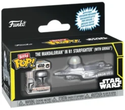 Funko Bitty POP! Star Wars: Mandalorian in N1 Starfighter with Grogu