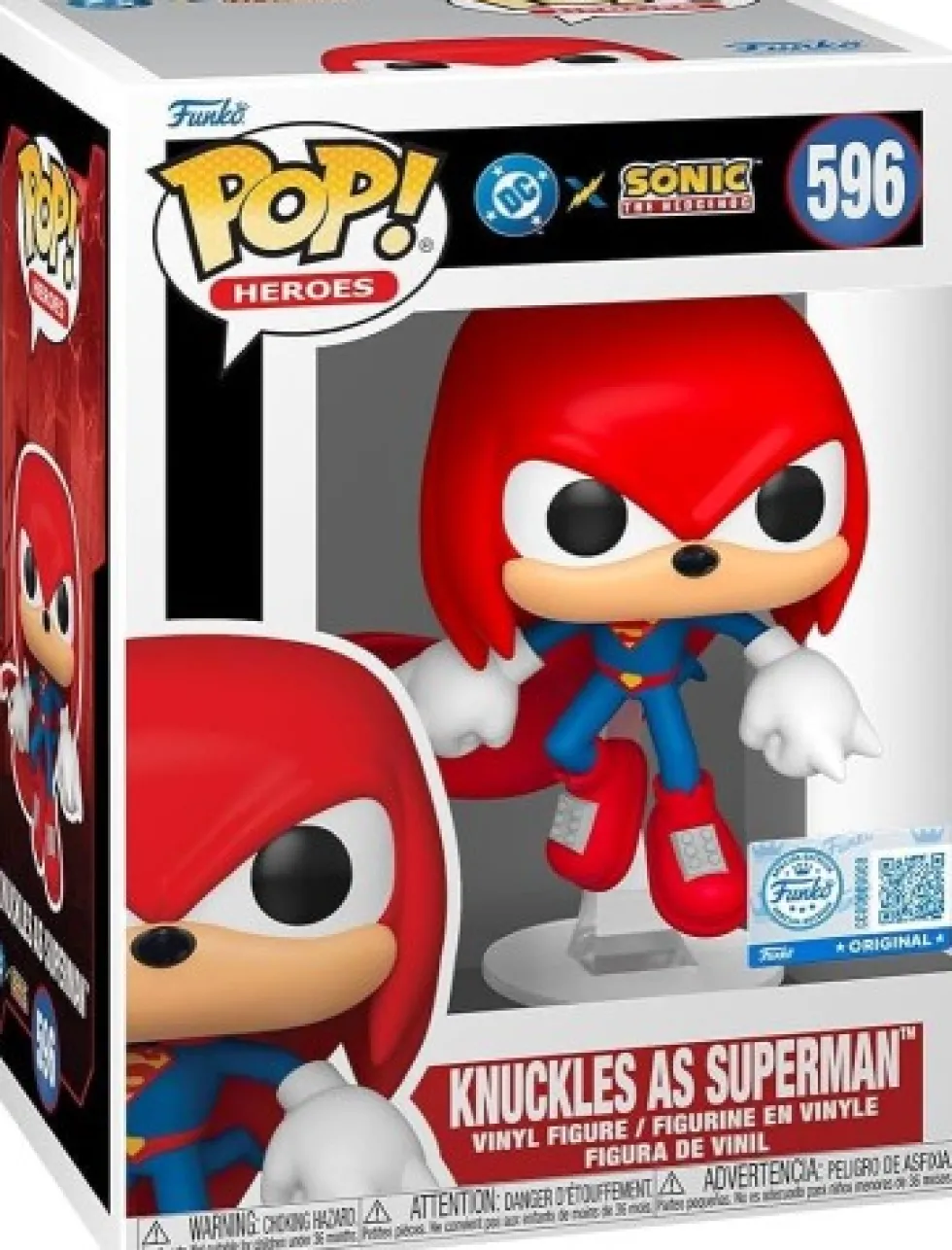 Funko POP DC x Sonic the Hedgehog: Knuckles as Superman