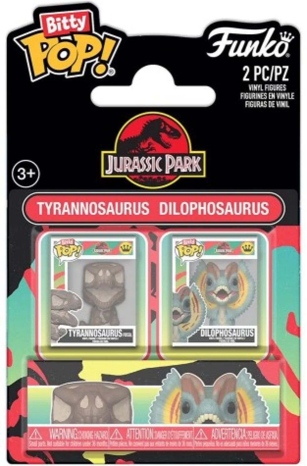 Funko POP Jurassic Park - 2-Pack Tyrannosaurus Fossil & Dilophosaurus