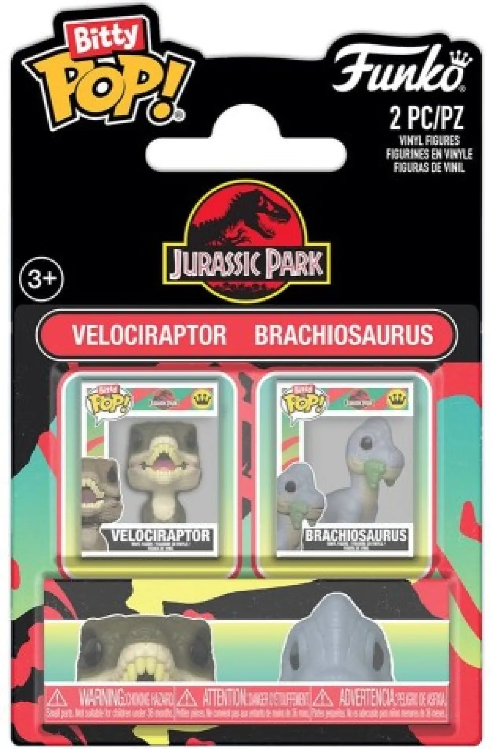 Funko POP Jurassic Park - 2-Pack Velociraptor & Brachiosaurus
