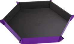 Gamegenic: Magnetic Dice Tray - Hexagonal - Black/Purple