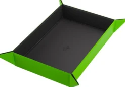 Gamegenic: Magnetic Dice Tray - Rectangular - Black/Green
