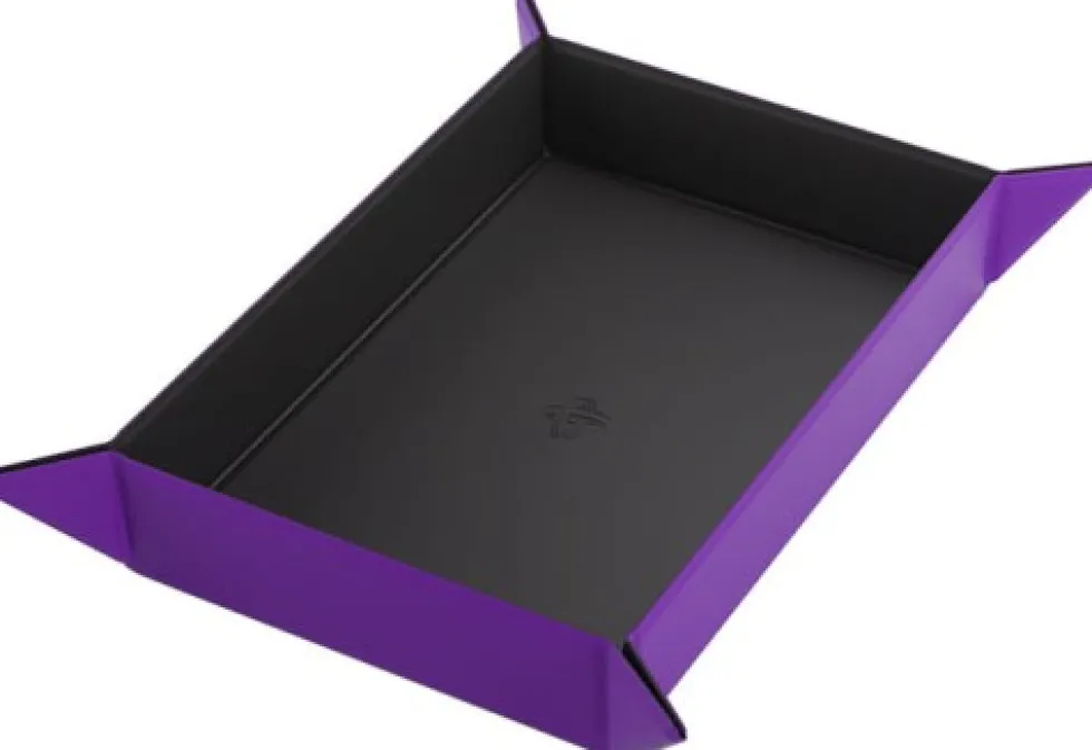 Gamegenic: Magnetic Dice Tray - Rectangular - Black/Purple