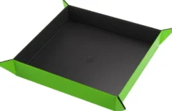 Gamegenic: Magnetic Dice Tray - Square - Black/Green