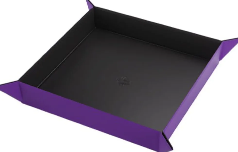 Gamegenic: Magnetic Dice Tray - Square - Black/Purple