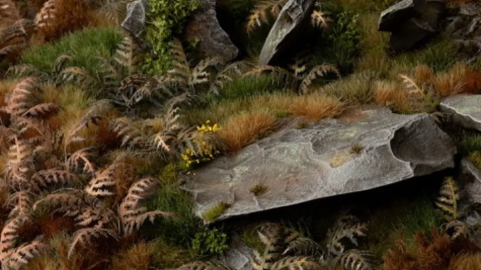 Gamer's Grass: Laser Plants - Dry Bracken (Wysuszona paproć)