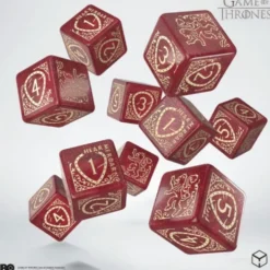 Gra o Tron - Zestaw Kości 10xK6 - Lannister