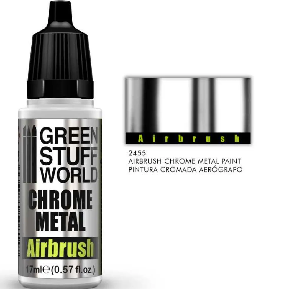 Green Stuff World: Chrome Paint - Airbrush 17ml