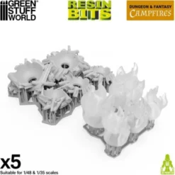 Green Stuff World: Dungeons & Fantasy - Ogniska na diody LED 3mm (5 elementów)
