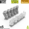 Green Stuff World: Dungeons & Fantasy - Pochodnie naścienne na diody LED 3mm (5 elementów)