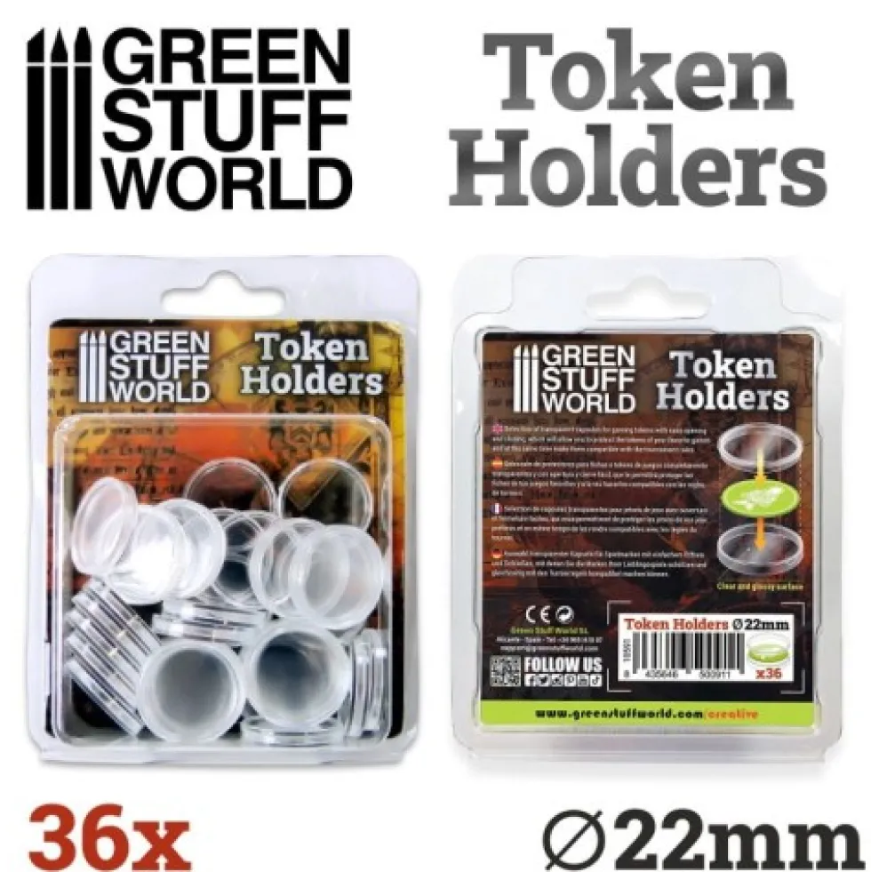 Green Stuff World: Kapsle na żetony 22mm