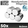 Green Stuff World: Magnesy Neodymowe 8x2mm - 50 szt. (N35)