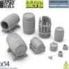 Green Stuff World: Miscellaneous - Drewniane beczki - 14 elementów