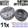 Green Stuff World: Okrągłe frezy do podstaw (Round Cutters)