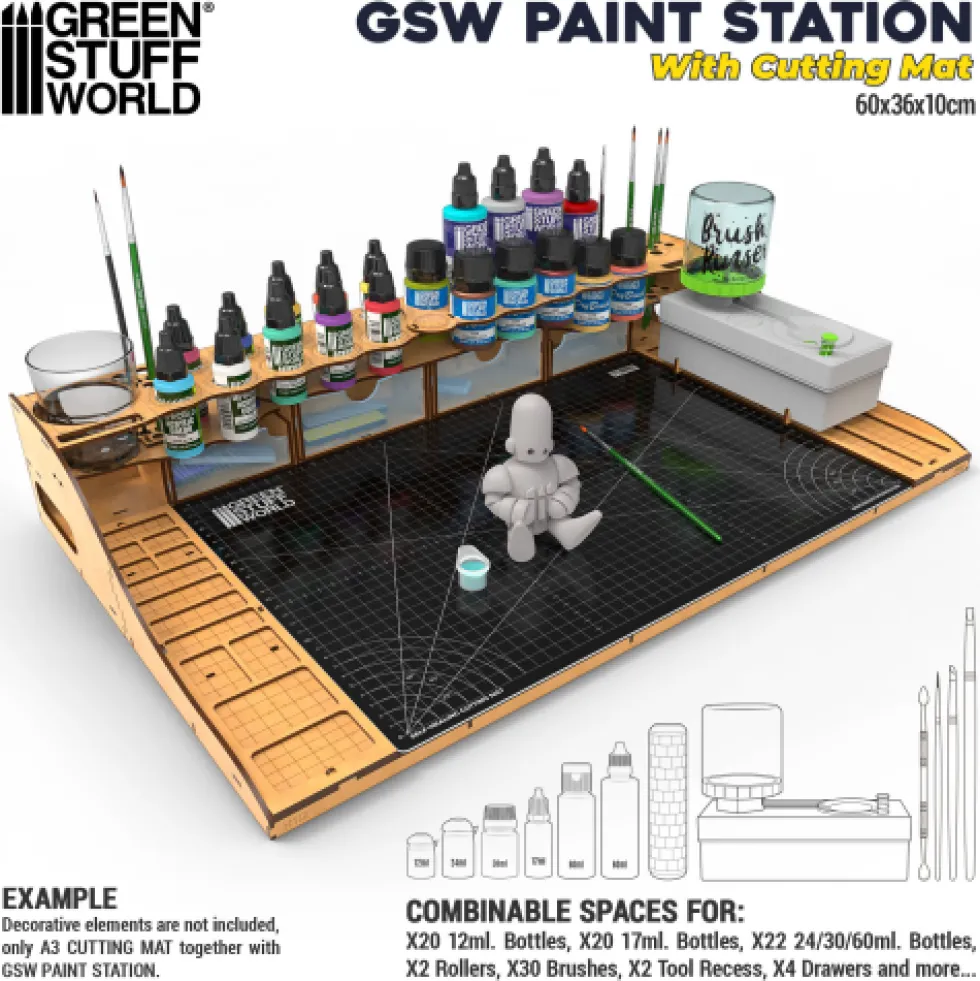 Green Stuff World: Paint Station with Cutting Mat