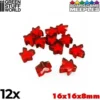 Green Stuff World: pionki 16x16x8mm - czerwone