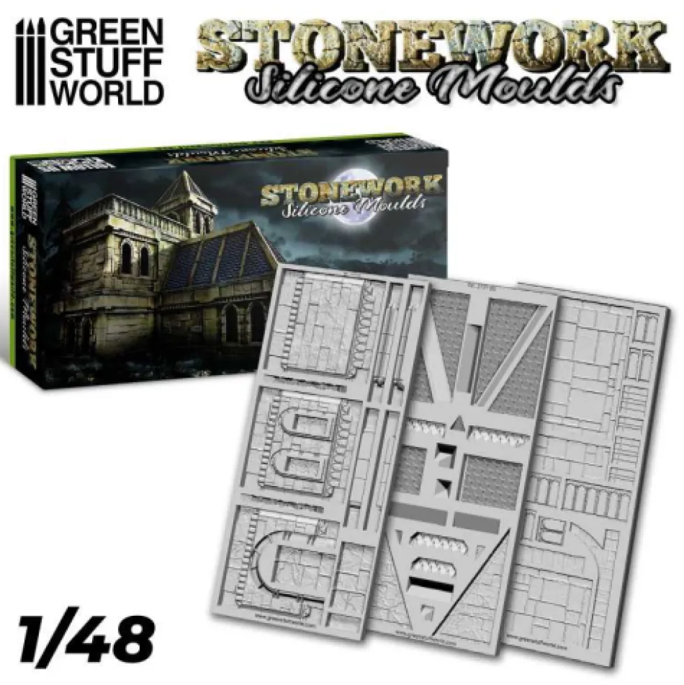 Green Stuff World: Silikonowe formy - Stonework