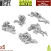Green Stuff World: Skulls & Bones - Martwe szkielety (5 elementów)