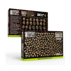 Green Stuff World: Skulls & Bones - Battlefield Resin Skulls (1000+ elementów)